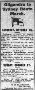 Program of events at Wellington (Wellington Times 14/10/1915)