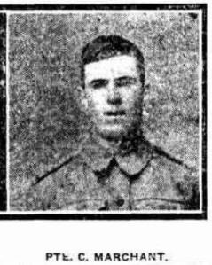 Private Charles Marchant (Sunday Times, 8/10/1916)