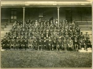 The Coo-ees at Wade Park, Orange, October 1915. Photograph courtesy of Macquarie Regional Library