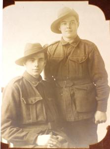 Coo-ees Walter Goodlet (left) and James Birrell Dawson (right), both amputees. Photograph courtesy of James Dawson's great grandson Jamie Stacey.